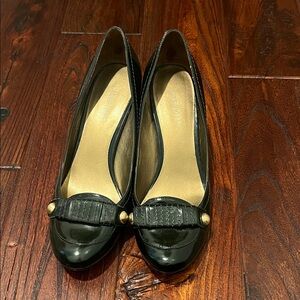 Black Leather Women's Shoes